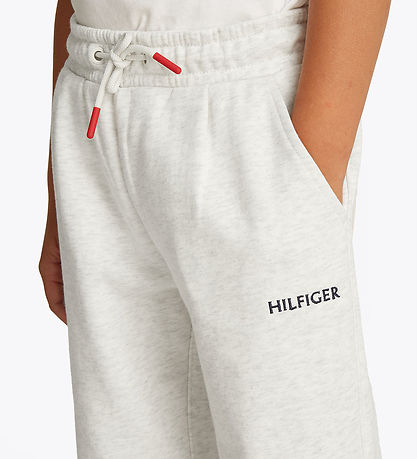 Tommy Hilfiger Sweatpants - Wide - Snow White Heather Tommy Hilfiger Sweatpants - Wide - Snow White Heather