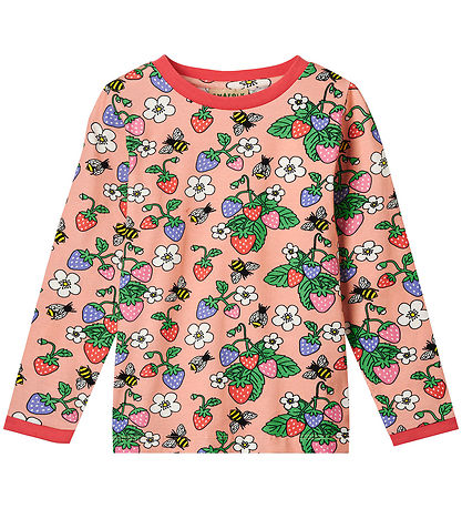 Småfolk Bluse - Blossom m. Erdbeere