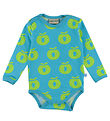 Småfolk Romper L/æ - Blue Atol m. Appels Småfolk Romper L/æ - Blue Atol m. Appels