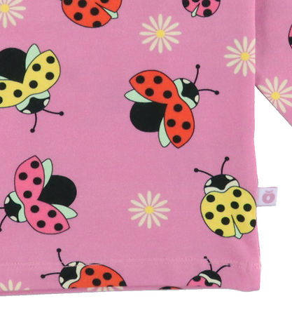 Småfolk Blouse - Pink Lavender w. Ladybugs