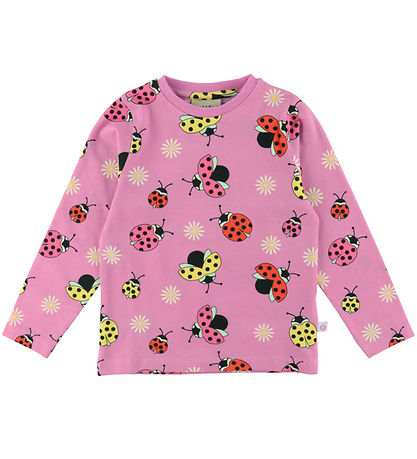 Småfolk Blouse - Pink Lavender w. Ladybugs