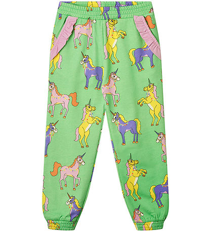 Småfolk Sweatpants - Minty Green Tea w. Unicorns Småfolk Sweatpants - Minty Green Tea w. Unicorns
