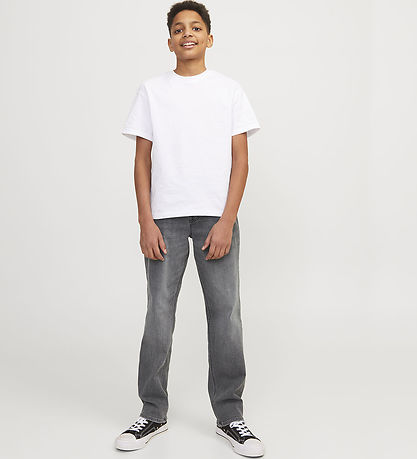 Jack & Jones 청바지 - Noos - 찌클라크 Jj오리지널 SQ 349 - 그레이 드