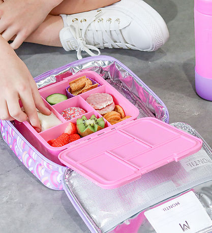 MontiiCo Lunchbox w. 5 Rum - Bento Five - 980 mL - Floss w. Stic