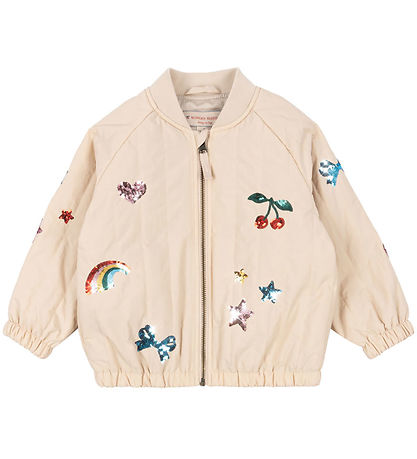 Konges Sløjd Thermo Jacket - Juni Sequin Bomber - Smoke Gray w. 