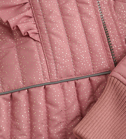 En Fant Termokläder - Gammal Rose m. Volanger/Glitter