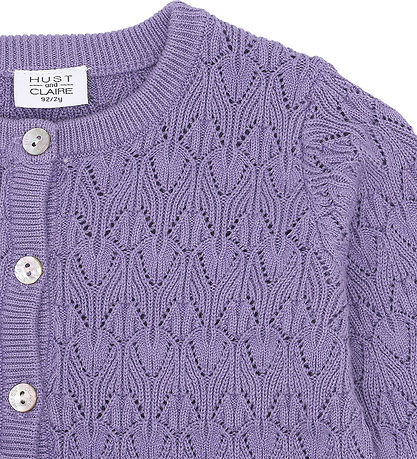 Hust and Claire Cardigan - Knitted - Cilja - Bellflower