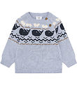 Hust and Claire Blouse - Knitted - Pilou - Sky Melange Hust and Claire Blouse - Knitted - Pilou - Sky Melange