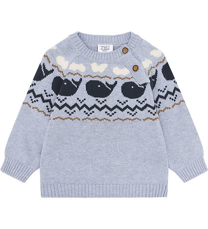 Hust and Claire Blouse - Knitted - Pilou - Sky Melange