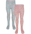 Konges Sløjd Tights - 2-Pack - Fiola - Lacy Print