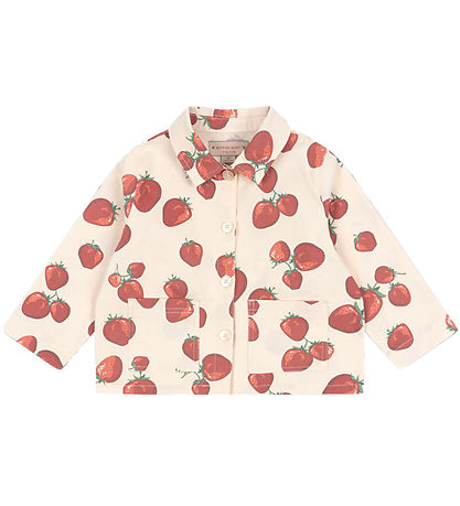Konges Sløjd Hemd - Moor - Fragola m. Erdbeere