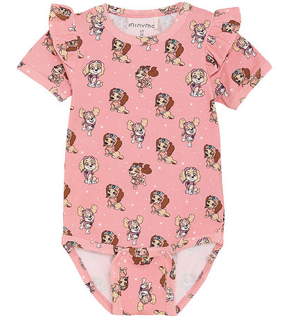 Minymo Bodysuit k/æ - Paw Patrol - Strawberry Ice