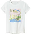 Name It T-Shirt - NkfVix - Bright White/Gemälde