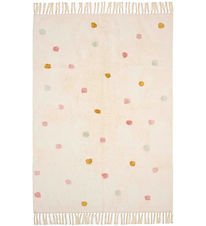 Little Dutch Rug - 120x170 cm - Beige w. Pink Dots