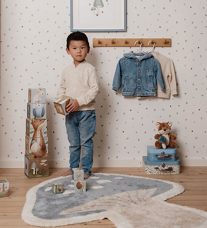 Little Dutch Matta - 102x118 cm - Blå Svamp