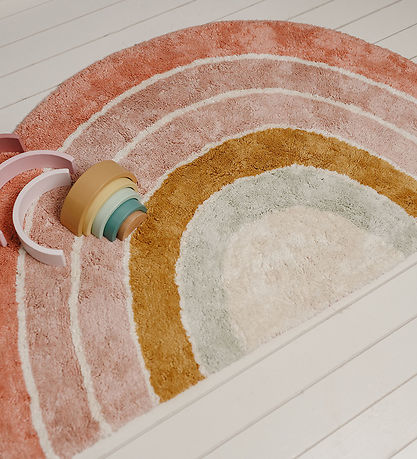 Little Dutch Teppich - 80x130 cm - Pink Regenbogen