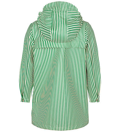 MarMar Rain Jacket - PU - October - Green Stripes