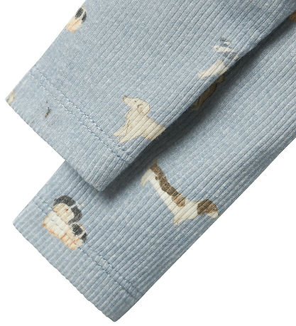 Name It Leggings - Rib - NbmBark - Steinbruch m. Hunde