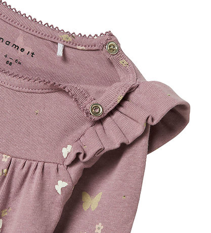 Name It Bodysuit L/æ - NbfThese - Elderberry