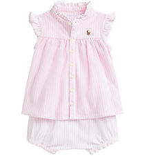 Polo Ralph Lauren Top/Bloomers - Pink/White Striped Polo Ralph Lauren Top/Bloomers - Pink/White Striped