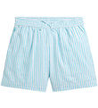 Polo Ralph Lauren Shorts - Linen - Light Blue/White Striped Polo Ralph Lauren Shorts - Linen - Light Blue/White Striped