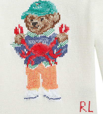 Blouse Polo Ralph Lauren - Tricoté - Blanc av. Peluche