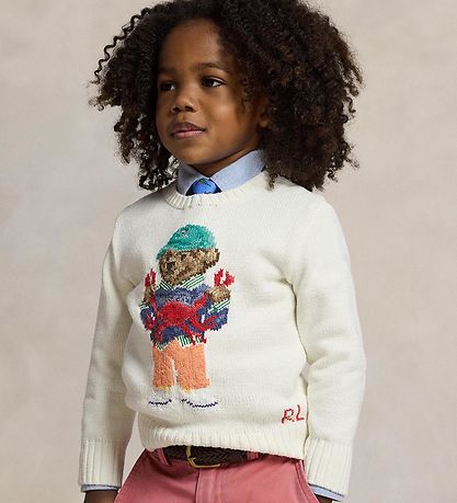 Blouse Polo Ralph Lauren - Tricoté - Blanc av. Peluche