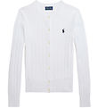 Polo Ralph Lauren Cardigan - Prjónað - Hvítt Polo Ralph Lauren Cardigan - Prjónað - Hvítt