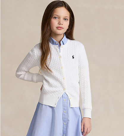 Polo Ralph Lauren Cardigan - Knitted - White Polo Ralph Lauren Cardigan - Knitted - White