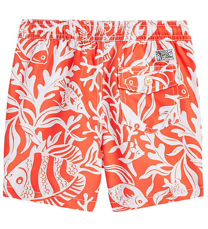 Polo Ralph Lauren Uimashortsit - Varattu - Oranssi/Valkoinen Polo Ralph Lauren Uimashortsit - Varattu - Oranssi/Valkoinen