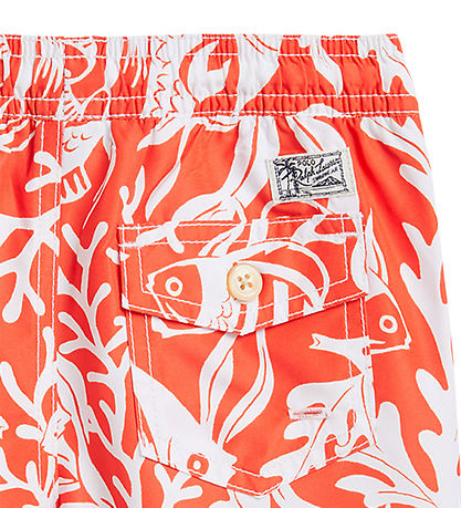 Polo Ralph Lauren Uimashortsit - Varattu - Oranssi/Valkoinen Polo Ralph Lauren Uimashortsit - Varattu - Oranssi/Valkoinen