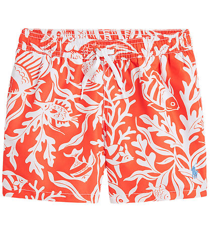 Polo Ralph Lauren Uimashortsit - Varattu - Oranssi/Valkoinen Polo Ralph Lauren Uimashortsit - Varattu - Oranssi/Valkoinen