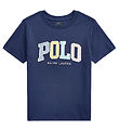 Polo Ralph Lauren T-shirt - Navy w. Polo Polo Ralph Lauren T-shirt - Navy w. Polo