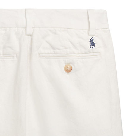 Polo Ralph Lauren Shorts - Linen- Preppy - White Polo Ralph Lauren Shorts - Linen- Preppy - White