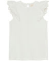 Creamie Top - Lace - Cloud w. Pointelle