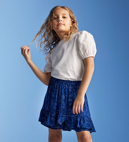 T-Shirt Creamie - Broderie Anglais - Cloud av. Pointelle T-Shirt Creamie - Broderie Anglais - Cloud av. Pointelle