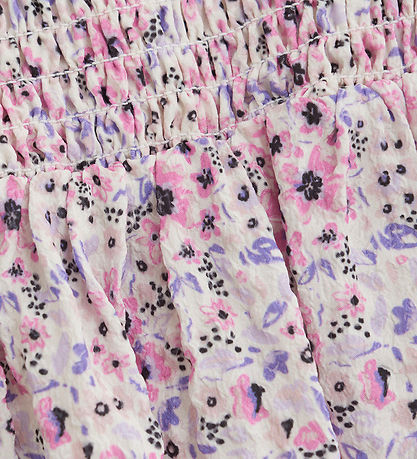 Creamie Jurk - Botercrème m. Bloemen