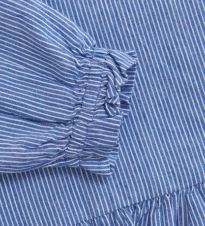Creamie Bluse - Gewebt Stripe - Schillernd Blue