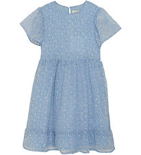 Creamie Klänning - Flower Lurex - För alltid Blue Creamie Klänning - Flower Lurex - För alltid Blue