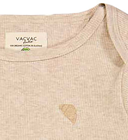 VACVAC Samfestingur - Rib - Carlet - Light Latte melange