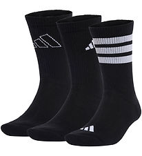 adidas Performance Socks - 3-Pack - Logo - Black/White adidas Performance Socks - 3-Pack - Logo - Black/White
