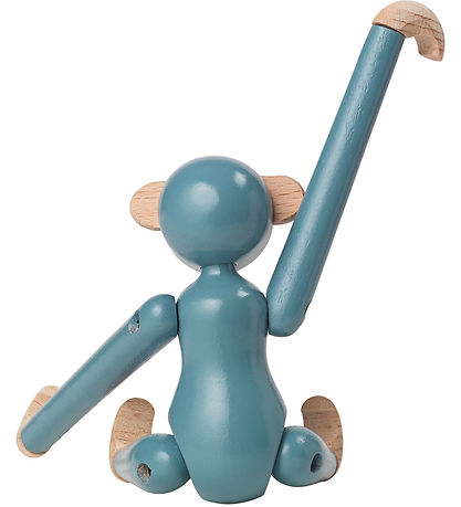 Kay Bojesen Wooden figure - Monkey - Mini - Vintage Blue