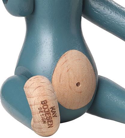 Kay Bojesen Wooden figure - Monkey - Mini - Vintage Blue