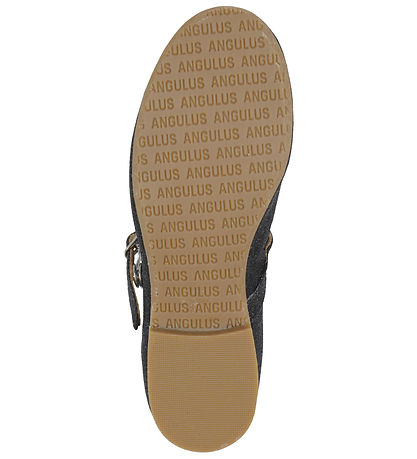 Angulus Ballerina Slippers - Black Glitter