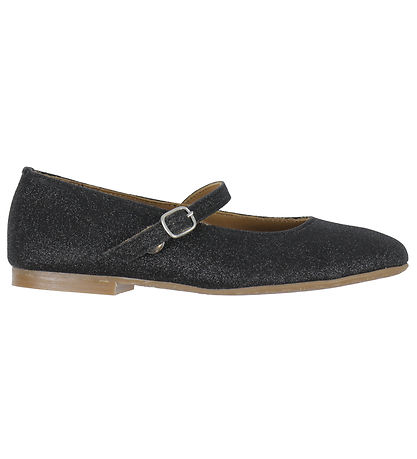 Angulus Ballerina Slippers - Black Glitter Angulus Ballerina Slippers - Black Glitter