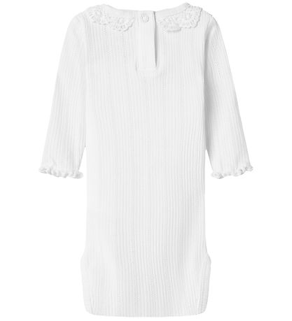 Name It Bodysuit L/æ - Rib - NbfDia - Cloud Dancer w. Pointelle/