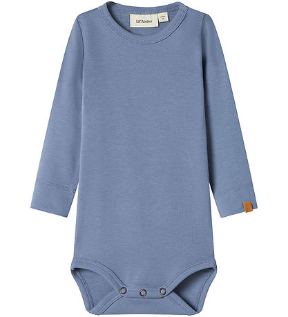 Lil' Atelier Bodysuit L/æ - NbmGeo - Troposphere/Solid