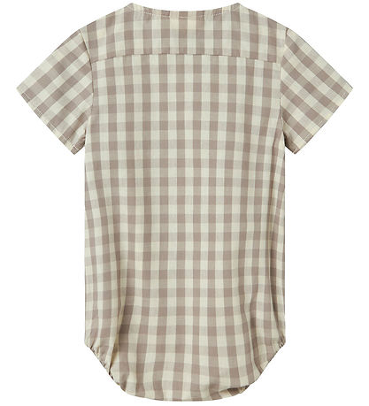Lil' Atelier Shirt Bodysuit k/æ - NbmDidrik - Vapor Blue