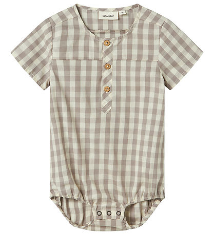 Lil' Atelier Shirt Bodysuit k/æ - NbmDidrik - Vapor Blue