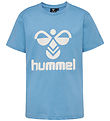 Hummel T-Shirt - hmlTres - Lichen Blue